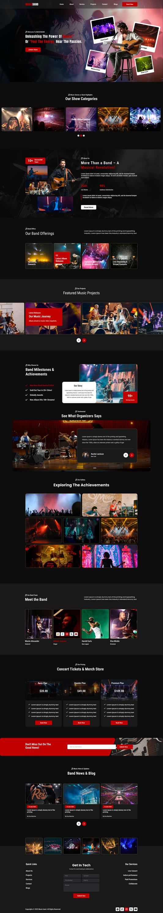 Band WordPress Theme