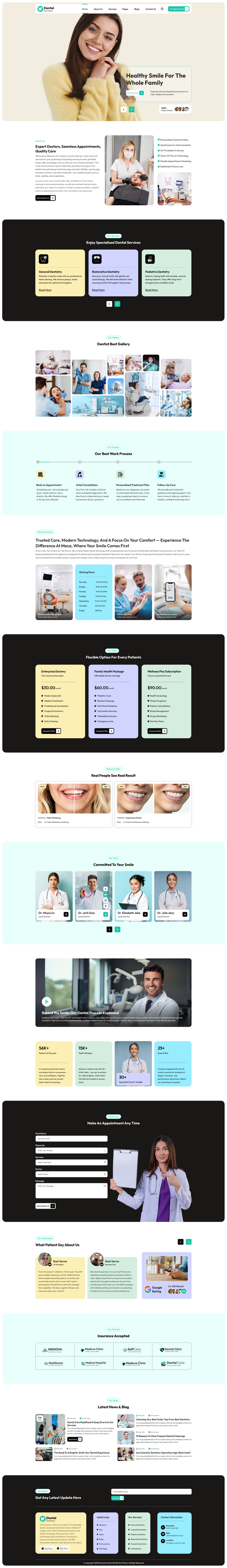 Dental Clinic WordPress Theme