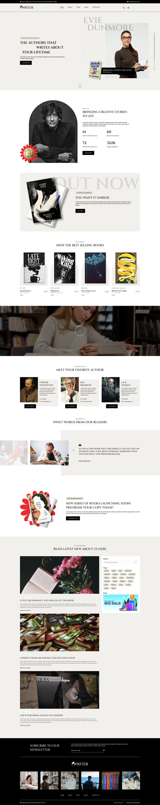 Novel WordPress Theme