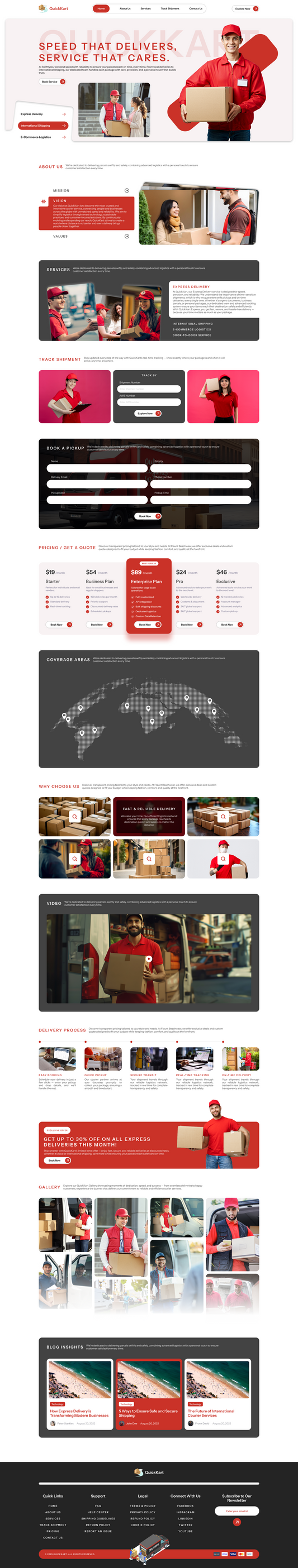 Courier Service WordPress Theme 