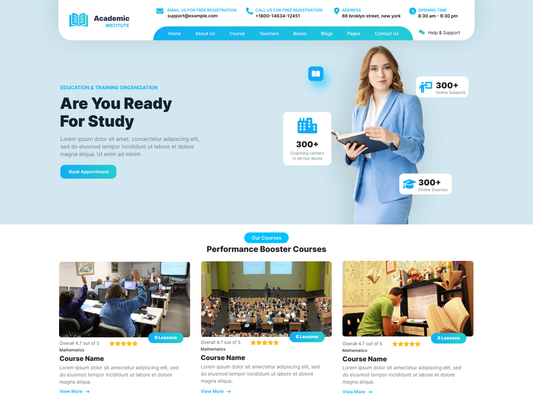 Free Academy WordPress Theme