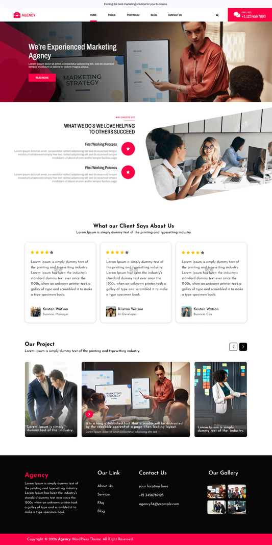 Free Agency WordPress Theme