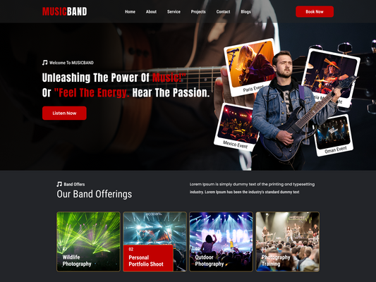 Free Band WordPress Theme