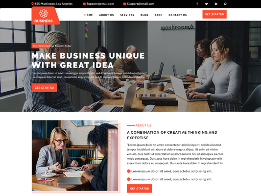 Free Business WordPress Theme