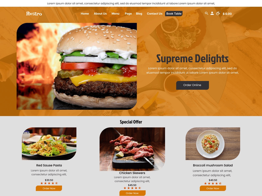 Free Cafe WordPress Theme