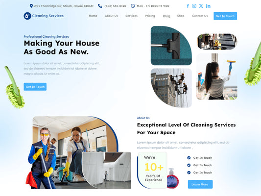 Free Cleaning WordPress Theme