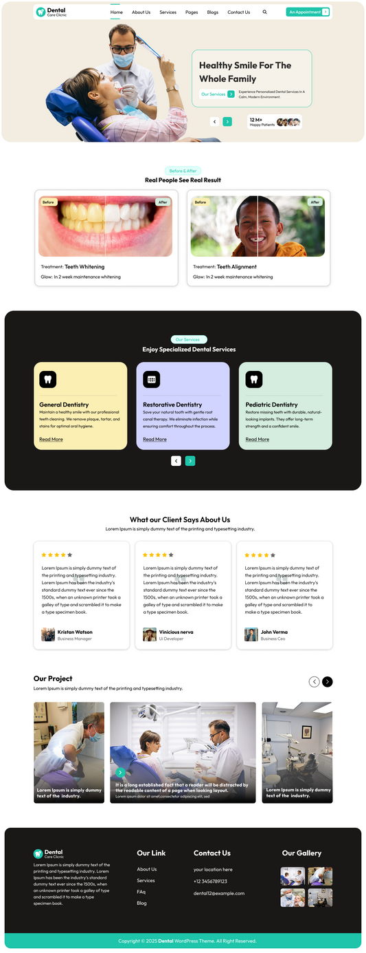 Free Dental Theme