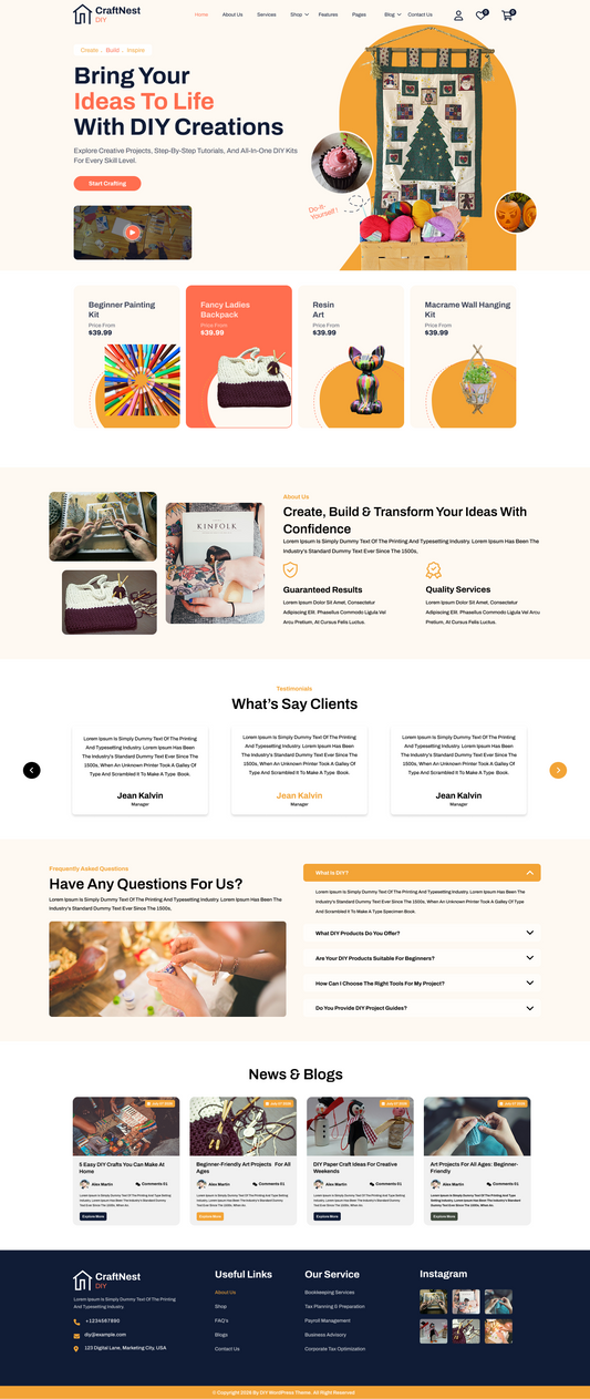Free DIY WordPress Theme
