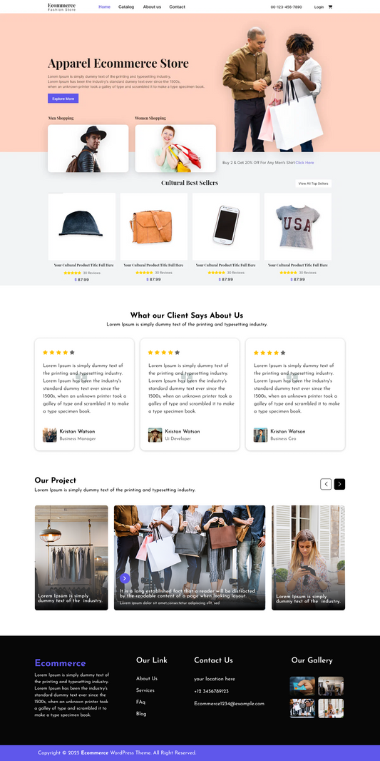Free eCommerce WordPress Theme