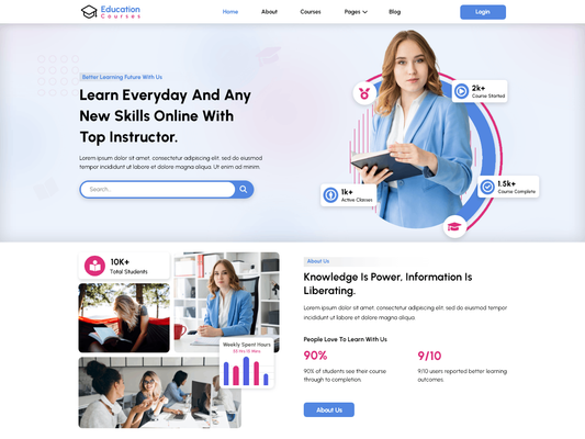 Free Education WordPress Theme