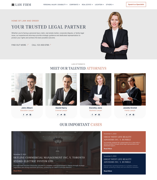 Free Lawyer WordPress Theme