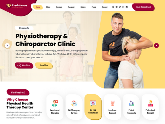 Free Physical Therapy WordPress Theme