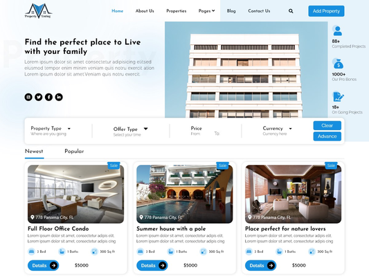Free Real Estate WordPress Theme
