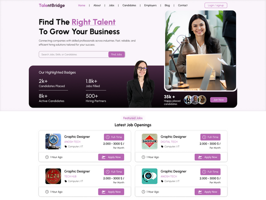 Free Recruitment WordPress Theme