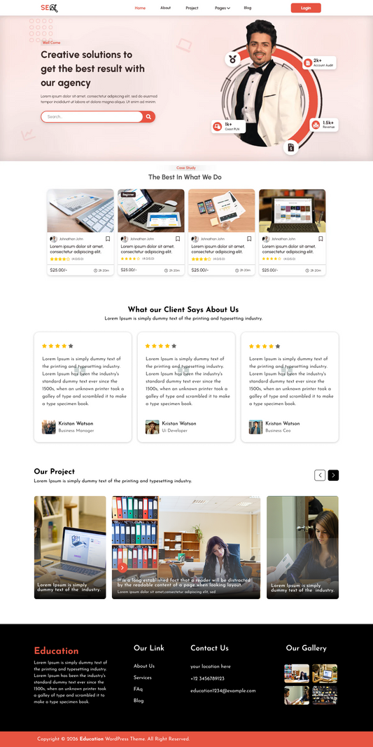 Free SEO WordPress Theme