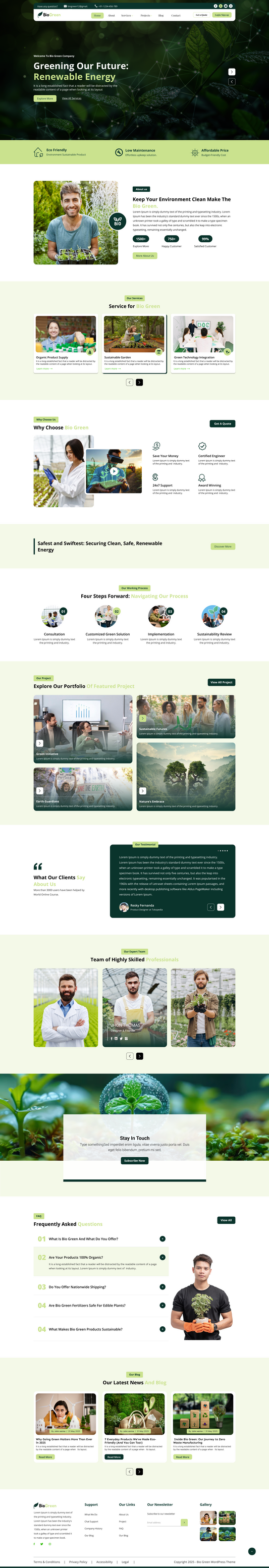 Green Energy WordPress Theme