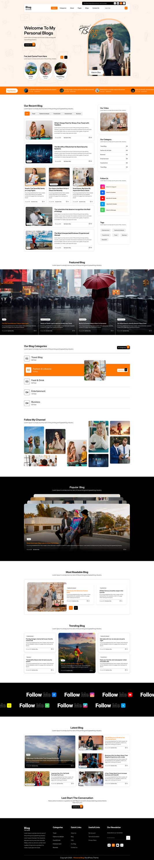 Blog WordPress Theme