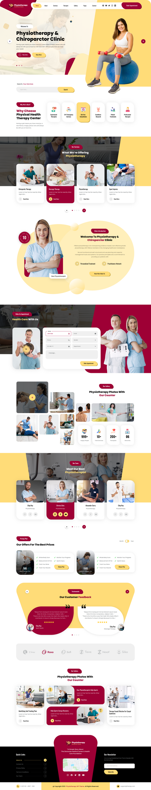 Physiotherapy WordPress Theme