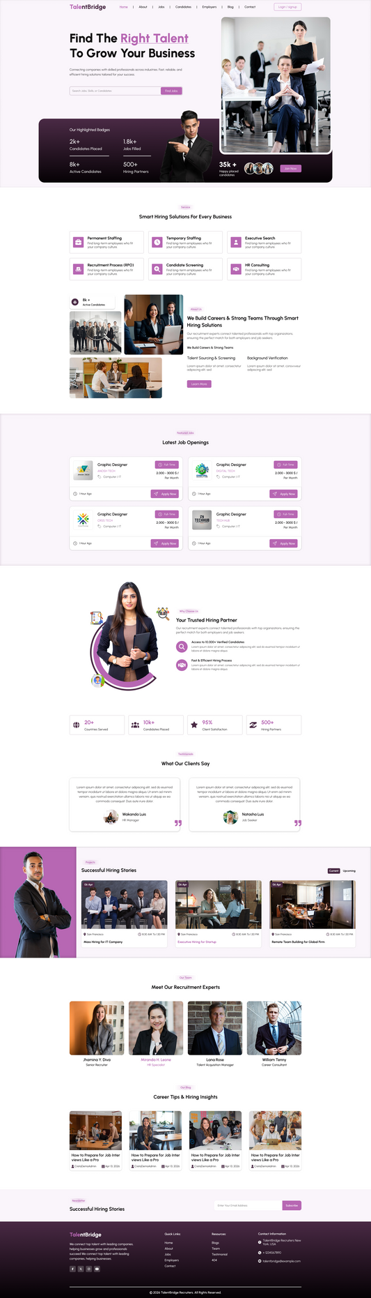Recruitment WordPress Theme