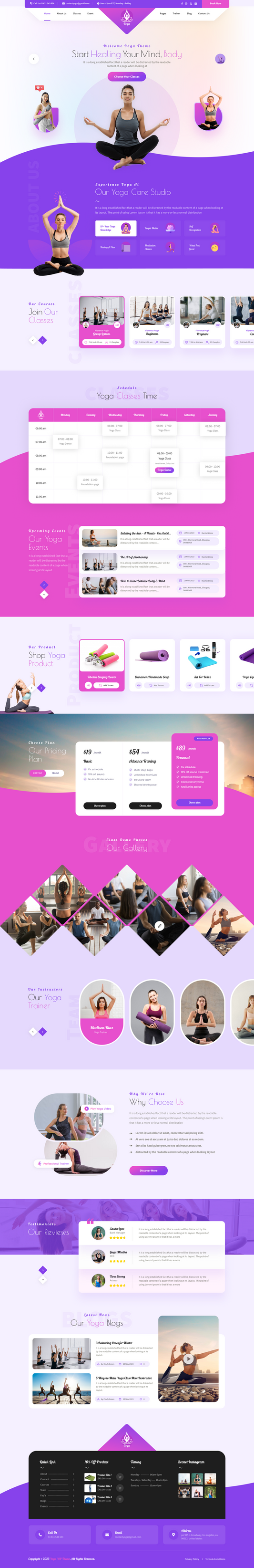 Yoga Master WordPress Theme